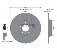 2x PAGID Disque De Frein Plein Ø302mm Pour Audi A6 Allroad 4FH C6 4F5