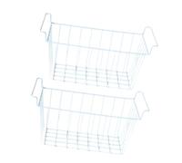 2X Panier de congélateur, Récipient de Refroidissement avec Poignée, Organisation de Garde-Manger Réfrigérateur Bac Congélateur, Panier Rangement Congélateur Réglable Rétractable , 44.5 Cm X 24.5 Cm