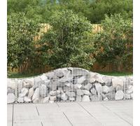 2x Paniers à Gabions Arqués 200x30x180/200 cm Fer Galvanisé Cages vidaXL