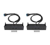2X Panneau Avant 5,25 Pouces Hub USB Double Port 5 Gbit/S Lecteur Optique USB3.0 Panneau Avant Carte D'Extension Du Boîtier D'Ordinateur
