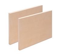 2X Panneau en Bois 50x70 cm | Bouleau, Bois | Panneau à Peindre, Tableau en Bois pour Peindre, Planche en Bois, Fond à Peindre en Bois pour Artiste
