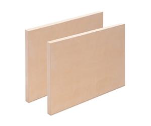 2X Panneau en Bois 50x70 cm | Bouleau, Bois | Panneau à Peindre, Tableau en Bois pour Peindre, Planche en Bois, Fond à Peindre en Bois pour Artiste