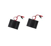 2X Panneau Solaire 12V 1.5W avec SystèMe de Batterie de Charge à Clip Panneau Solaire Polycristallin pour Petits Appareils ÉLectriques