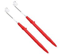 Parasol Vidaxl Parapluie avec pince 2 pcs Rouge brique Ø 105 x 86 cm