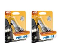 2X Philips Standard H15 Halogène 55/15W 12V Ampoules Auto