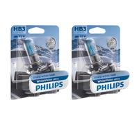 2X Philips WhiteVision Ultra HB3 Halogène 60W 12V Ampoules Auto