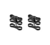 2X Photographie de Plongée Pince Papillon en Aluminium Caméra Sous-Marine Bras de Plongée Étanche Support de Tête Sphérique