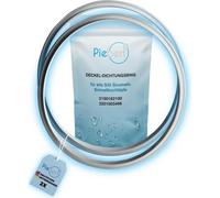 2x Piebert joint 39154 22cm pour Silit Sicomatic® autocuiseur couvercle, gris, silicone, 22cm diamètre intérieur, 24,5cm diamètre extérieur pour 3l 4,5l 6,5l 8,5l comme 4004633162100