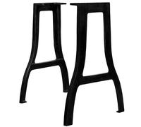2x Pied de Banc Cadre en Y Fonte Support de Banc Jambe de Banc Meuble vidaXL