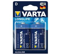 2x Piles Varta Longlife Power Alkaline Haute Qualité 4920121412
