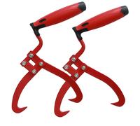 2x Pince D 'em Ballage à Main de Serrage Handhebehaken Sappie Griffe Bois