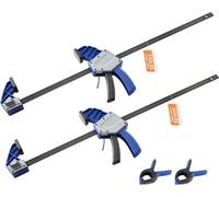 2x pinces à bois en acier au carbone 60,96cm - Pinces à barre à une main pour un travail du bois efficace