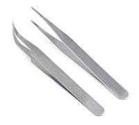 2x Pincettes artisanales pour pierres précieuses et strass - Pinces - Outil de cueillette de gel acrylique