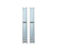 Piquet de sol en forme de L 2 pcs Acier galvanisé 5 x 5 x 50 cm