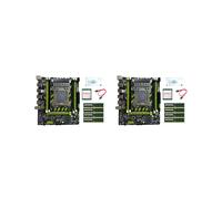 2X Placa-Mãe X79G LGA2011 + CPU E5 2670 V2 4X4G DDR3 RAM Graxa Térmica Suporte para Cabo SATA M.2 NVME PCIE X16 USB2.0 SATA3.0
