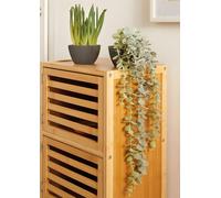 2x plante artificielle "verte" plantes artificielles avec pot, comme une vraie, plante suspendue, petites plantes d'intérieur