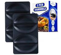 2x Plaques à Chaussons pour Gaufrier Panini XA800812 pour Tefal | pour Snack Collection pour Snack Time - Garantie de 10 Ans - MONTERAL