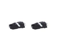 2X Plateau Tournant Phonographe Double Cartouche Mobile Stylet Aiguille en Vinyle de Remplacement pour Aiguille en Vinyle LP 78 Double Ru t Saphir