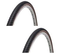 2x Pneu Velo 28" X 1.5 Noir Flanc Marron Etrto 40-622 Vtt Vtc Trekking Ville Pneus Vélo 28 Pouces Multicolore