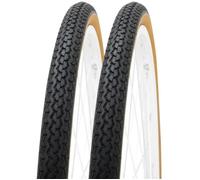 2x Pneu Vélo 650 X 35b (35-584) 27,5 X 1,4" Noir Brun Cycle Ville Route Vtc Chemin Multicolore