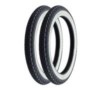 2x pneus à flancs blancs Kenda K265 2 3/4 x 17 Classic 2.75-17 41P Kreidler Florett RS