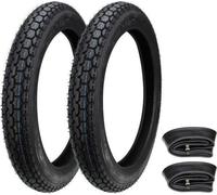 2x pneus VeeRubber VRM015 2.75-16 (2 3/4 x 16) 43P TT + chambre à air