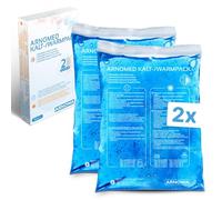 2x Poches réfrigérantes réutilisables d’ARNOMED® avec gel 12x20cm, compresses froides/chaudes réutilisables et passant au micro-ondes, poches réfrigérantes en gel, coussins