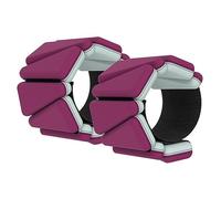 2X Poids de Cheville, Poids de Poignet pour Femmes et Hommes, Bracelet lesté en Silicone pour la Marche, Rouge 2KG