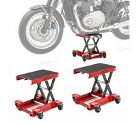 2x Pont Élévateur Moto Chariot Constands Hr1 Cric De Déplacement 500kg Rouge