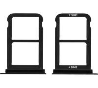 2x Porte-carte nano sim, support pièce de rechange pour Huawei P20 Pro - Noir