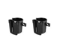 2X Porte-Gobelet de Vélo avec Porte-Clés de Téléphone Portable, Porte-Gobelet de Boisson de Guidon Universel pour Scooters de Bicyclettes, Noir