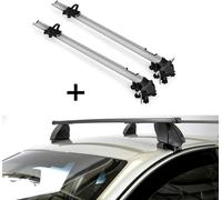 2x porte-vélos Bike Pro + barres de toit K1 MEDIUM compatibles avec Daihatsu Charade (5 portes) 11-13
