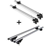 2x porte-vélos Bike Pro + barres de toit Rio 120 compatibles avec Kia Sportage JE 04-'10