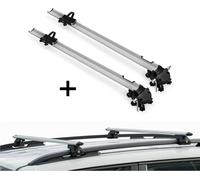 2x porte-vélos Bike Pro + porte-bagages CRV120A compatible avec Hyundai Atos 97-08