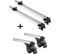 2x porte-vélos Bike Pro + porte-bagages Quick L compatible avec Seat Alhambra III à partir de 2010