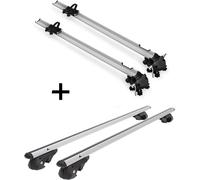 2x Porte-vélos Bike Pro + porte-rail VDP004 XL compatible avec Volvo XC90 2002-2014
