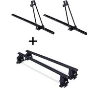 2x porte-vélos ORION + barres de toit Menabo Tema acier compatibles avec VW Golf V 5 portes 2003-2008