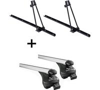 2x porte-vélos ORION + porte-vélos sur rail Quick L compatible avec Renault Koleos II à partir de 2017