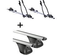 2x porte-vélos SAGITTAR + barres de toit VDP compatibles avec Mercedes CLS 4 portes 2004-2010
