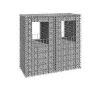 2x Poteaux à Panier de Gabion Poteaux à Jardinière de Gabion de Patio Jardin Terrasse Extérieur Projets de Jardinage 151269