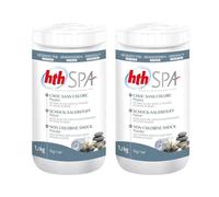 2x Poudre choc sans chlore (1,2 kg) hth Spa D800220HA