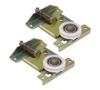 2x Poulie de rail for porte coulissante, roues concaves, poulie à rainure en U lisse, poulie de rail d'armoire montée sur roue for porte coulissante pour porte de garde-robe