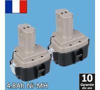 2x pour batterie Makita 12V 4.8Ah PA12 1220 1222 1233 1234 1235 192598-2 NI-MH