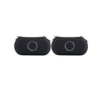 2X pour Étui de Transport PSP Pochette de Portable Housse à Fermeture Éclair Compatible pour Console de Jeu PSP 1000 2000 3000 (Noir)