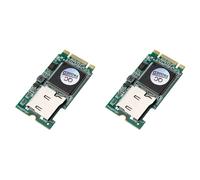 2X pour Lecteur de Carte Micro- M.2 Micro- SDHC SDXC TF Vers M2 B Key T-Flash Adaptateur pour PC M.2 NGFF SSD Support 512 Go