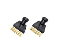 2X pour SC1 SC2 SC3 SC4 Brosse de Nettoyage Plate En Cuivre pour Adaptateur de Fixation de Nettoyeur Vapeur Buse de Nettoyage à Domicile