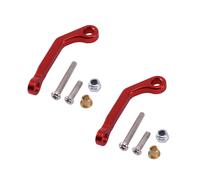 2X pour WPL B1 B14 B24 C14 C24 B16 B26 B36 Q60 Q63 Q64 Q65 RC Pièces de Rechange de Voiture En Métal Servo Pull Rod, Rouge