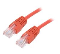 2X PP12-0.25M/R Patch cord U/UTP 5e Line CCA PVC rot L: 025m 26AWG GEMBIRD