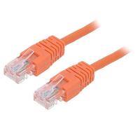 2X PP12-1M/O Patch cord U/UTP 5e Line CCA PVC orange L: 1m 26AWG GEMBIRD