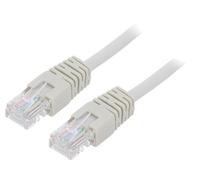 Gembird PP12-1M : Câble CAT5e UTP Beige 1m, RJ45 Mâle/Mâle, Contacts Or 50u'', 10/100/1000Base-T(X), RoHS